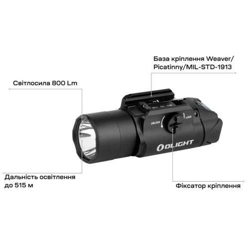 Фонарь Olight PL Turbo Valkyrie. Цвет - чёрный фото 13