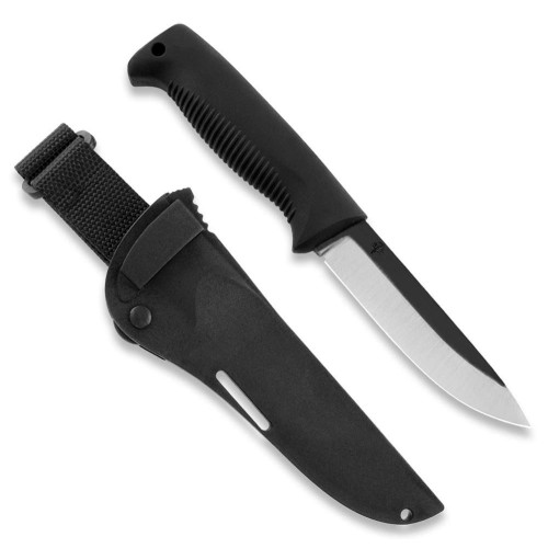 Нож Peltonen M07 Ranger Knife Black Handle (uncoated, composite) фото 4