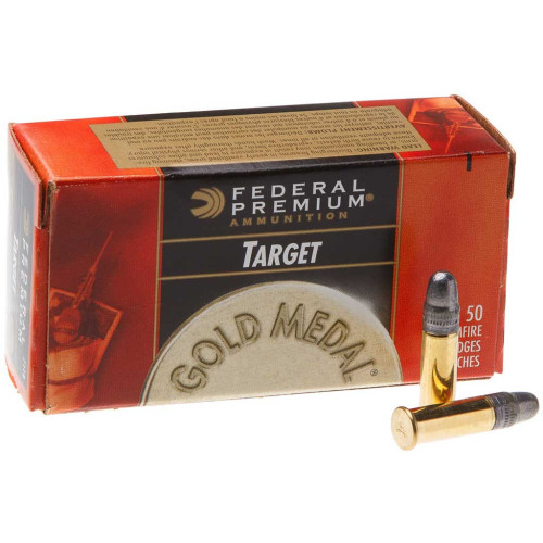 Патрон Federal Gold Medal Target кал. 22 LR куля LRN, маса 2.59 гр/40 гран фото