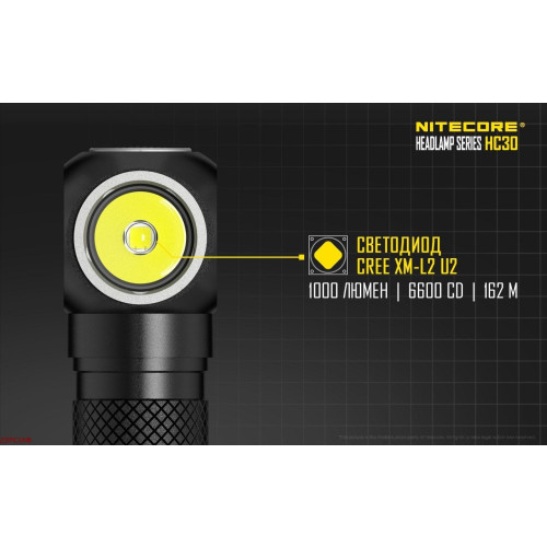 Фонарь налобный Nitecore HC30w фото 3