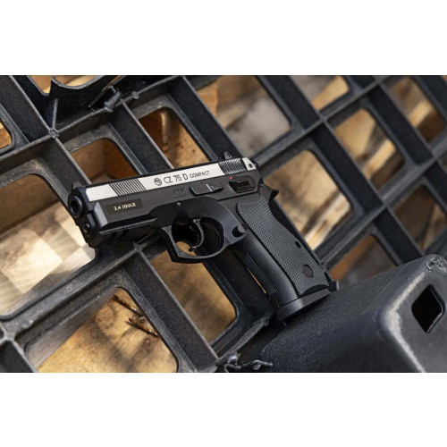 Пістолет пневматичний ASG CZ 75D Compact Nickel фото 7