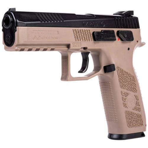 Пневматичний пістолет ASG CZ P-09 Black/FDE Blowback Pellet фото 4