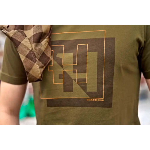 Футболка Harkila H-logo S/S T-Shirt (L, Dark Olive) фото 5