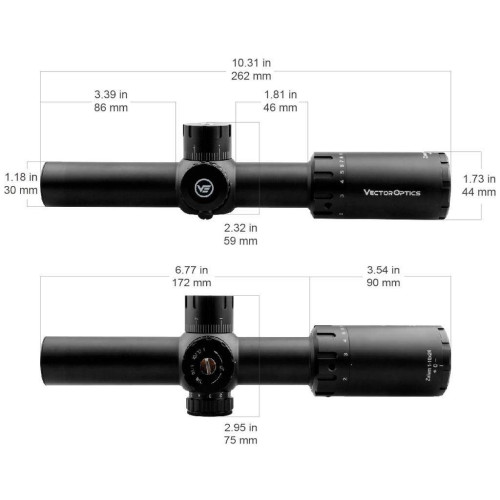 Оптический прицел Vector Optics Zalem 1-10x24 SFP фото 8