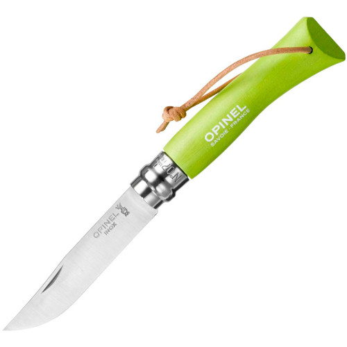 Нож Opinel №7 Inox Trekking светло-зеленый фото