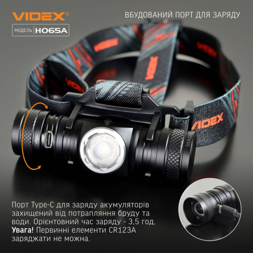 Налобный светодиодный фонарь VIDEX VLF-H065A фото 12