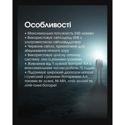 Ліхтар налобний Nitecore HA11 UHE фото 21