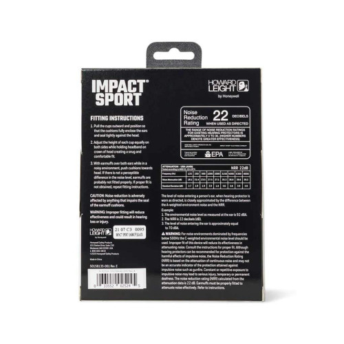 Стрілецькі навушники Howard Leight Impact Sport Earmuff Black активні фото 9