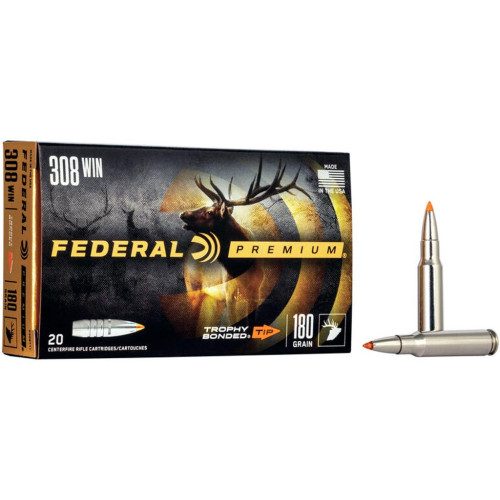 Патрон Federal Vital-Shok кал. 308 Win пуля Trophy Bonded Tip, масса 11.6 гр/180 гран фото