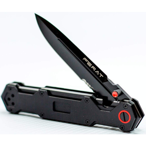 Нож Mr. Blade Ferat Black (Serrated) фото 4