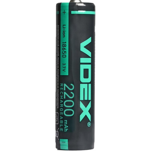 Аккумулятор Videx 18650-P Li-Ion 2200mAh с защитой фото