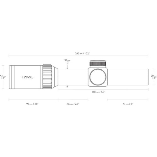 Приціл Hawke Vantage 30 WA 1-4х24 L4A Dot з підсвічуванням фото 5