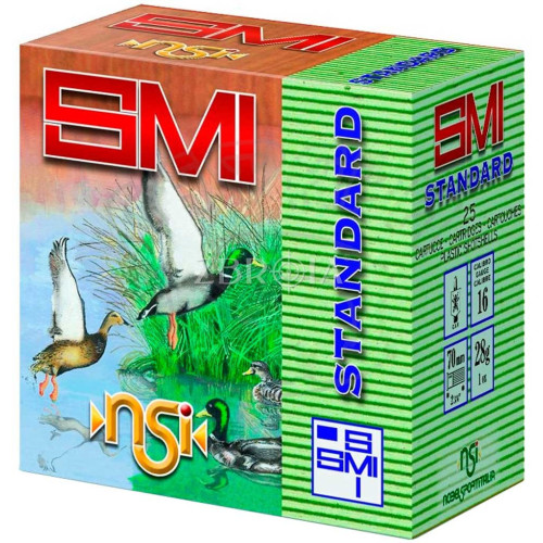 Патрон Nobel S4 SMI Standard кал. 16/70 дробь №0, навеска 28 гр фото