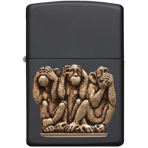 Запальничка ZIPPO 29409 THREE MONKEYS фото