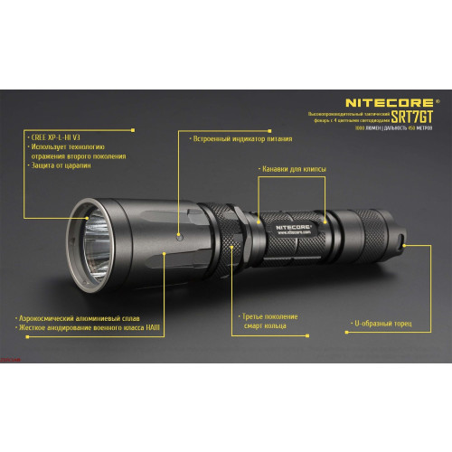 Ліхтар Nitecore SRT7GT фото 21