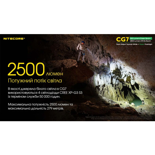 Ліхтар Nitecore CG7 фото 5