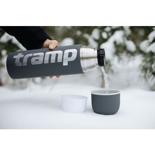 Термос TRAMP Soft Touch 1 л Grey фото 5