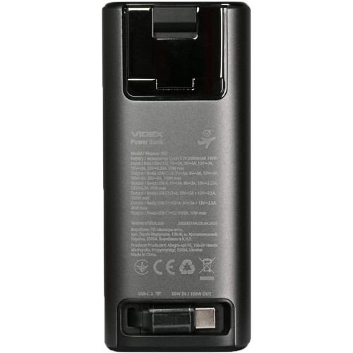 Повербанк Videx VPB-350 20000mAh Grey фото 6