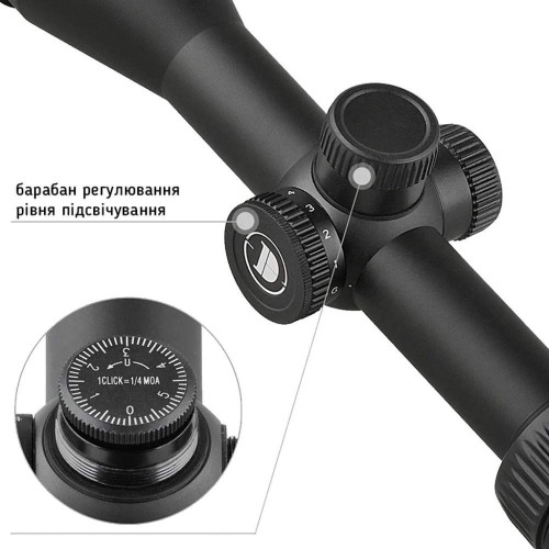 Приціл Discovery Optics VT-R 4-16x40 AOE SFP (25.4 мм, підсвічування) фото 6