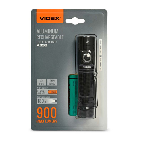Портативный светодиодный фонарь VIDEX VLF-A353 фото 12