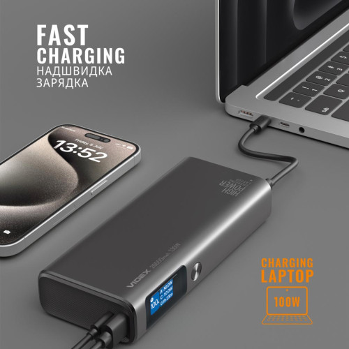 Повербанк Videx VPB-323 20000 mAh Black фото 10