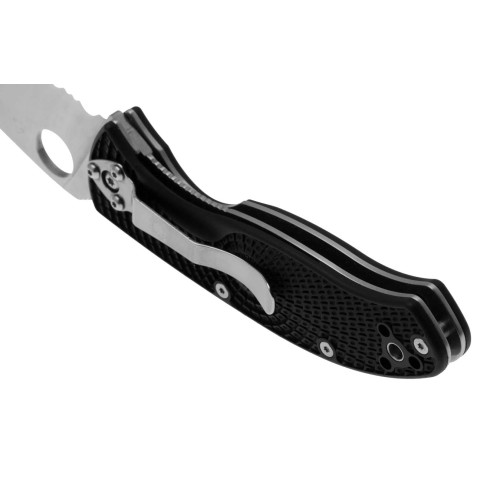 Ніж Spyderco Tenacious Lightweight Half Serrated (C122PSBK) фото 4