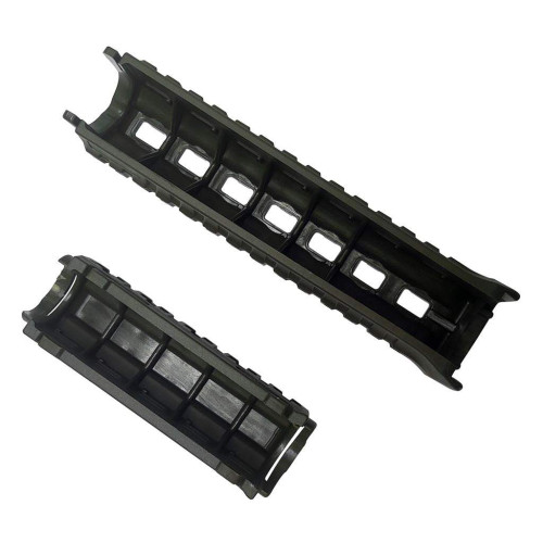 Цівка DLG Tactical для АК-47/74 з 2-ма планками Picatinny + слоти M-LOK (полімер) олива фото 6