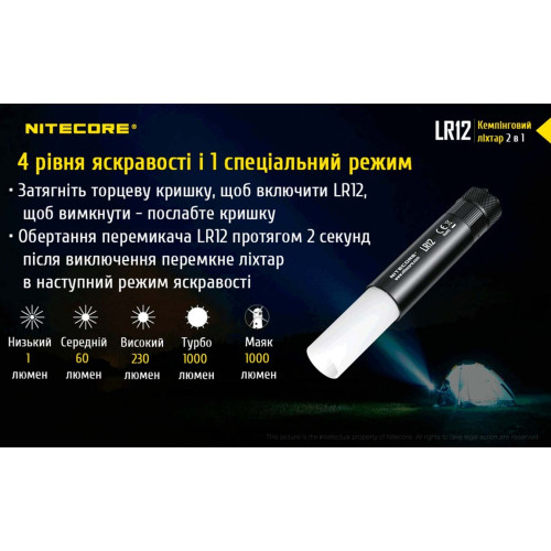Фонарь Nitecore LR12 фото 16