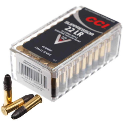 Патрон CCI Suppressor кал. 22 LR куля LHP, маса 2.92 гр/45 гран фото 2