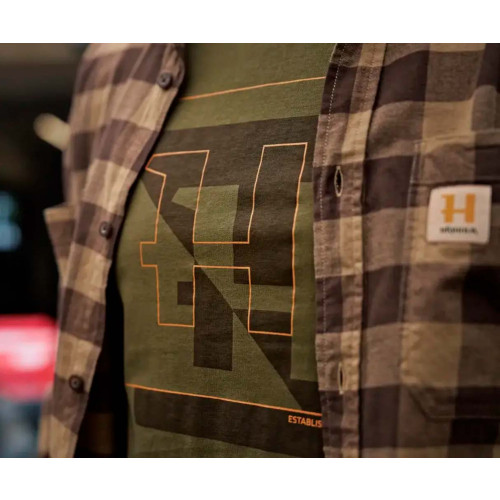 Футболка Harkila H-logo S/S T-Shirt (L, Dark Olive) фото 4