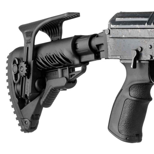 Телескопический приклад FAB Defense GLR-16 CP для АК-47/74 с регулируемой щекой фото 3