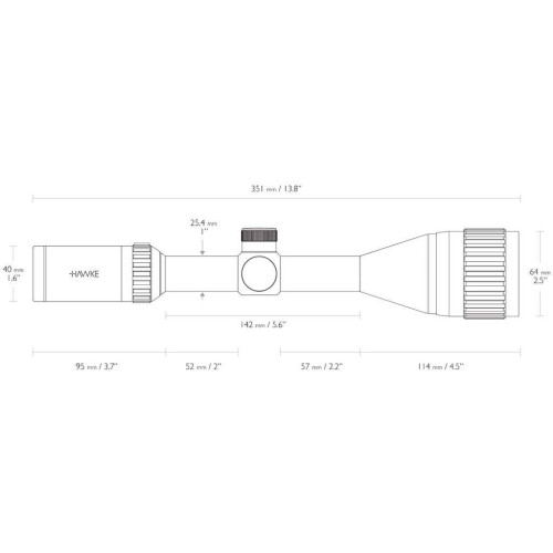 Приціл Hawke Vantage 3-9х50 AO Mil-Dot IR фото 5