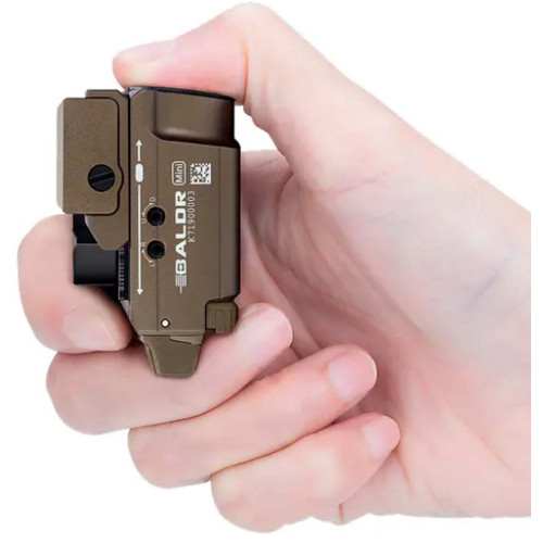 Фонарь Olight Baldr Mini green laser. Цвет - desert tan фото 11