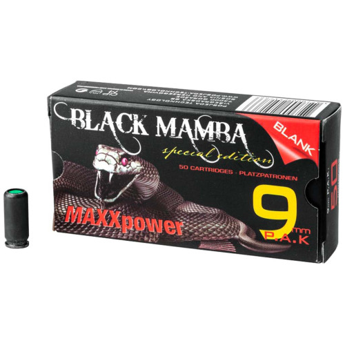 Холостые патроны MaxxPower Black Mamba кал. 9 мм фото