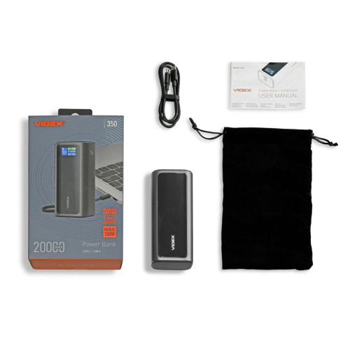 Повербанк Videx VPB-350 20000mAh Grey фото 20