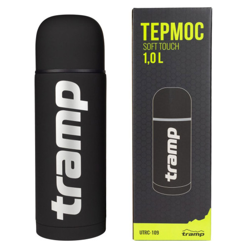 Термос TRAMP Soft Touch 1 л Black фото 3