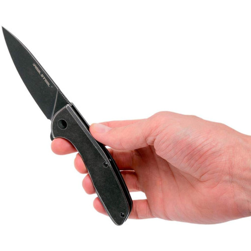 Нож Real Steel E571 Black Stonewashed (7132) фото 8