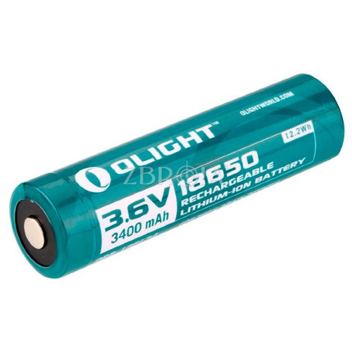 Акумулятор літієвий Olight 18650 3.6V 3400mAh з кейсом фото