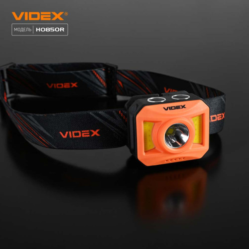 Налобний світлодіодний ліхтарик VIDEX VLF-H085-OR фото 17