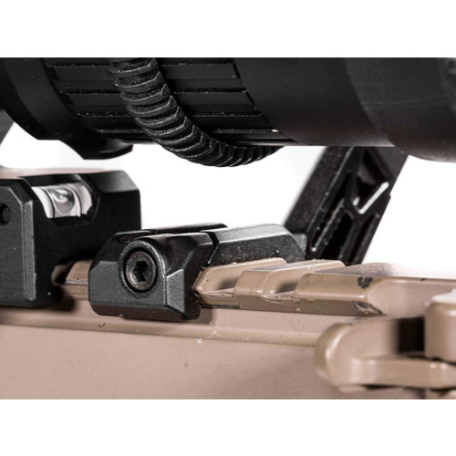 Складной угловой целик Magpul MBUS Pro Offset на планку Picatinny (черный) фото 9