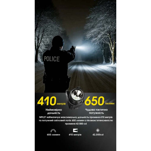 Ліхтар пістолетний Nitecore NPL27 фото 5