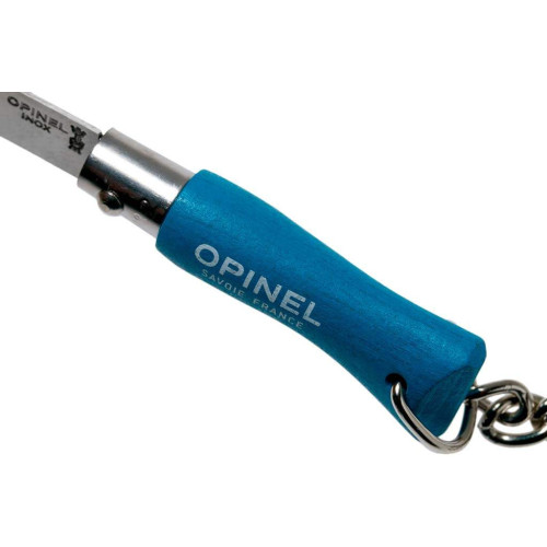 Ніж Opinel Keychain №2 Inox блакитний фото 6