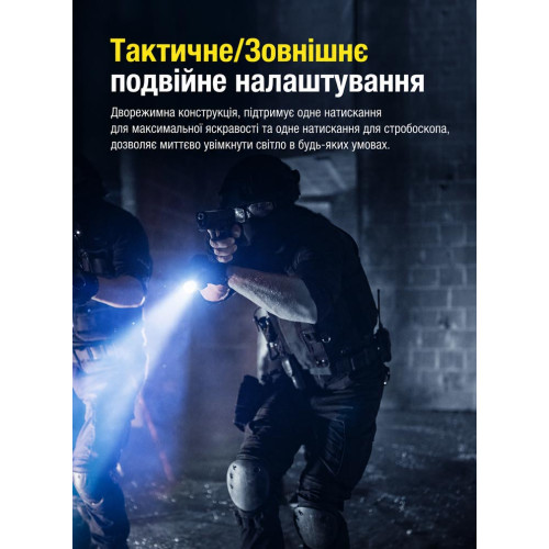 Ручной фонарь Klarus XT1C 1000 лм/850 mAh. Black фото 11