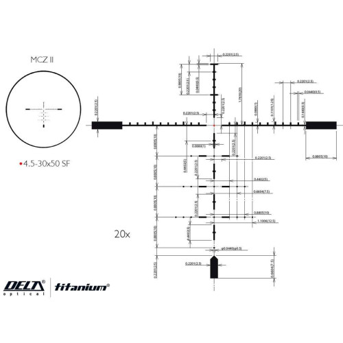Прицел Delta DO Titanium 4.5-30x50 MCZ II фото 2