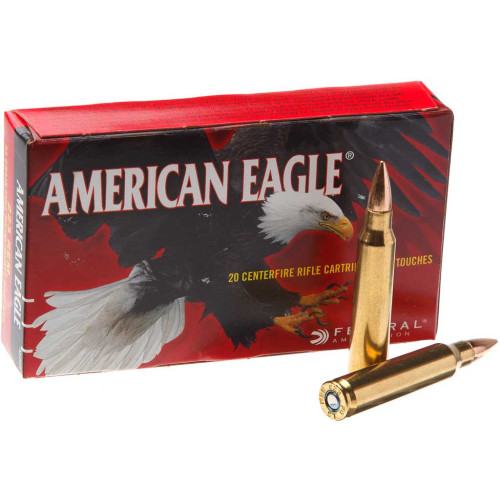 Патрон Federal American Eagle кал. 223 Rem куля FMJ BT, маса 3.56 гр/55 гран фото