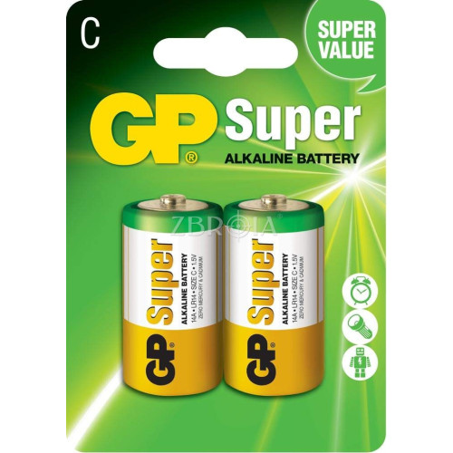 Батарейка GP Super Alkaline C (LR14) фото 2
