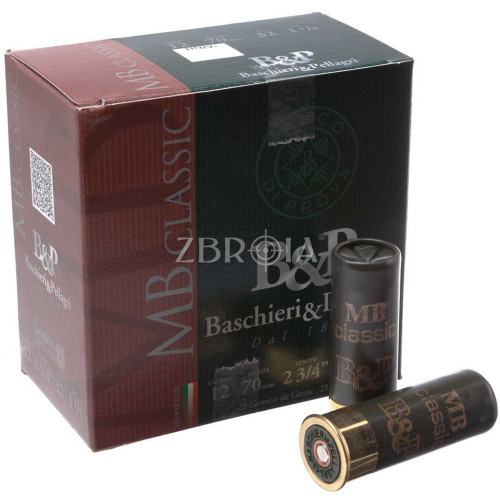 Патрон B&P MB Classic Universal кал. 12/70 дробь №5, навеска 32 гр фото