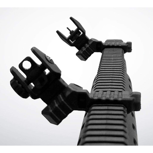 Набор: угловые целик и мушка DLG Tactical (DLG-184) OFFSET Low Profile на планку Picatinny фото 4