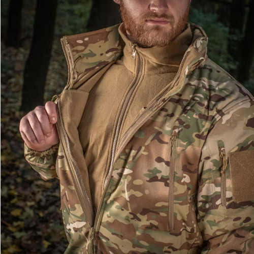 Куртка M-TAC Soft Shell с подстежкой MC (размер - M, цвет - Multicam) фото 4