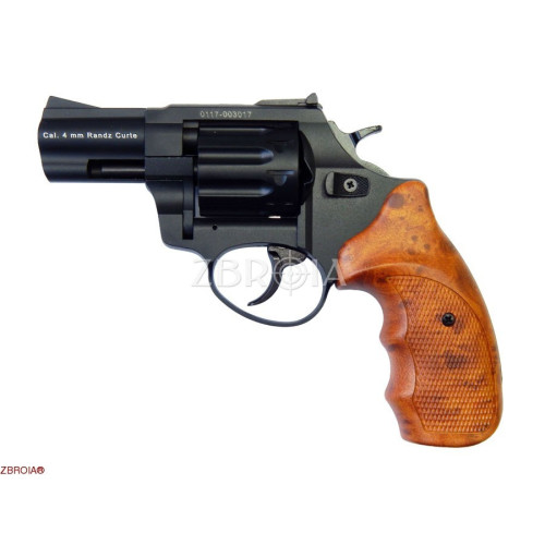 Револьвер Флобера ATAK Arms Stalker 2.5" (барабан: силумин / черный / пластик под дерево) фото